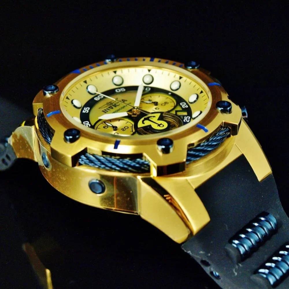 50% OFF! Invicta 52mm Bolt Gold Watch w/ pricetags